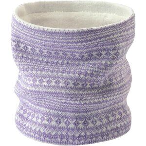 ⚡Men Bohemian Light Purple Winter Neck Warmer Fleece Gaiter Mask Windproof Scarf